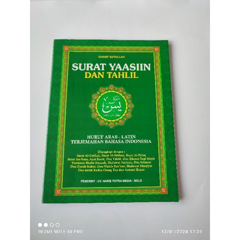buku yasin dan Tahlil besar