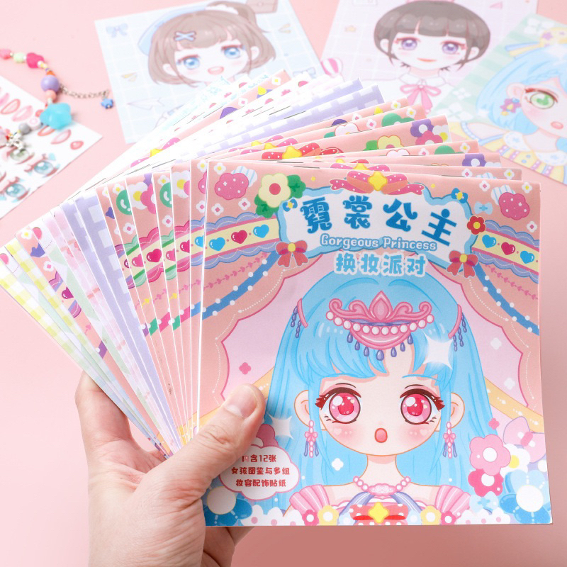 

STICKER BP DRESS UP KARAKTER MOMO PRINCESS LUCU | STICKER MENEMPEL MAINAN ANAK EDUKASI