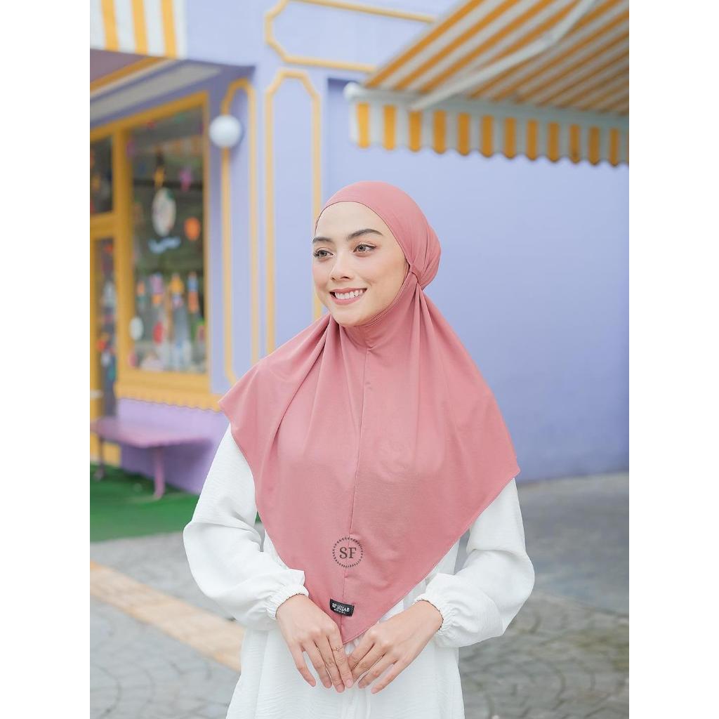kerudung Bergo tali jersey