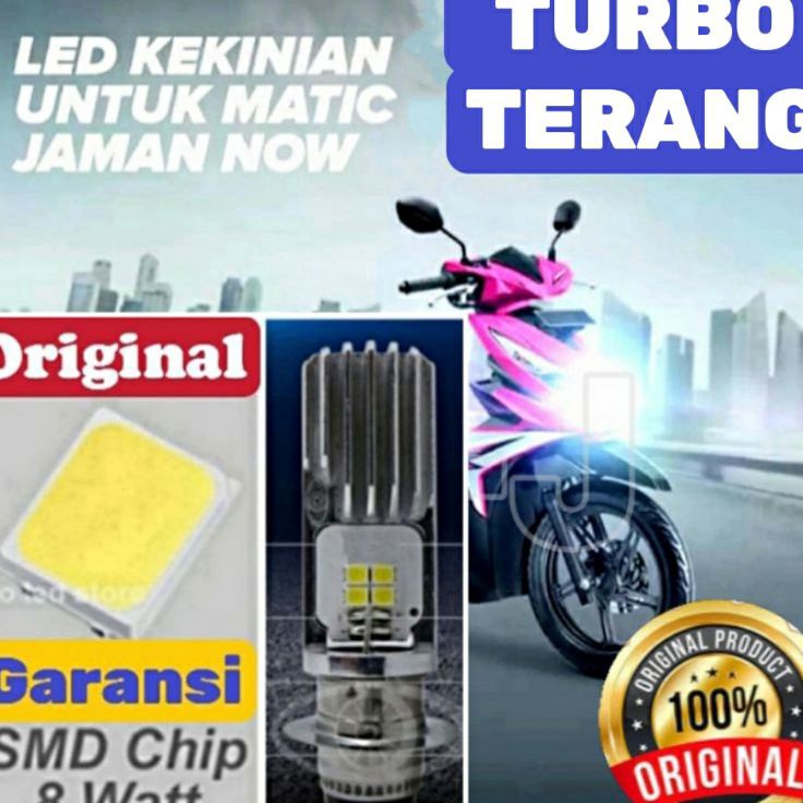 Fq Lampu LED motor depan matic bebek TURBO TERANG untuk semua motor d Paling Dicari