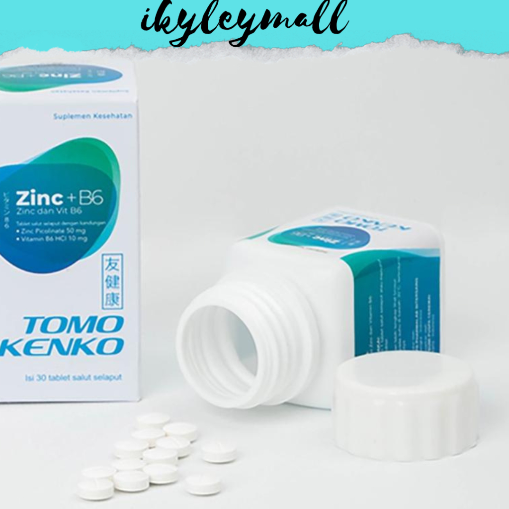 TOMO KENKO ZINC 50mg+B6 30CAPS||TOMO KENKO ZINC 50mg+B6 ZINK Vitamin Daya Tahan Tubuh & Anti Inflama