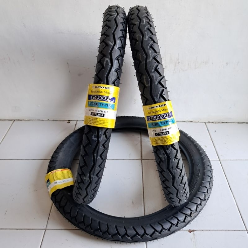 ban luar murah merk Dunlop 2.75-17 tubetype motor bebek, supra, jupiter, revo, blade, motor ring 17