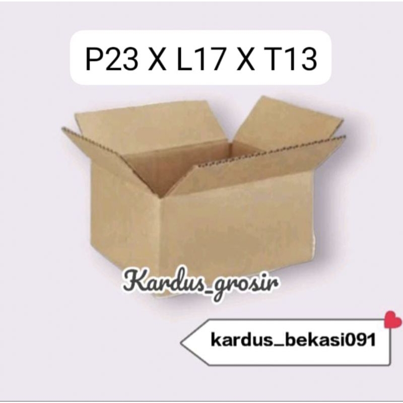 

kardus box packing 23x17x13