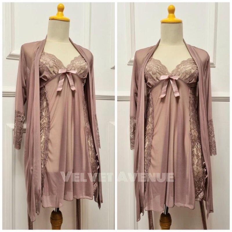 Lingerie Kimono Set Seksi Wanita Wonder 2in1 Bikini Sexy