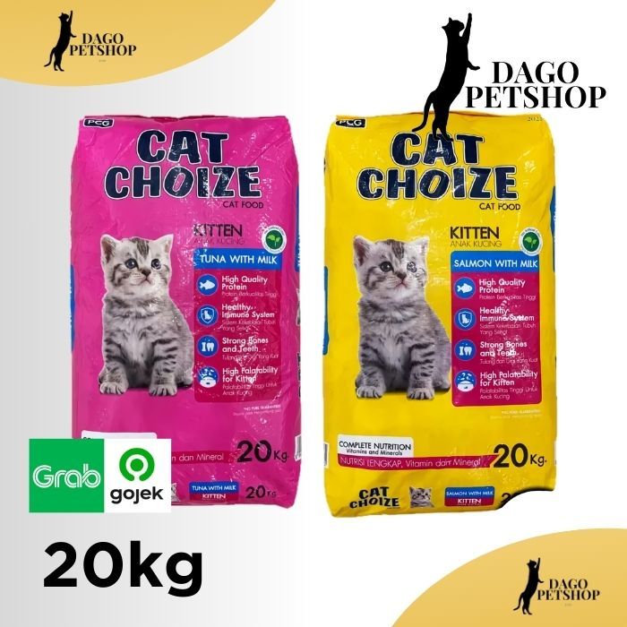 CAT CHOIZE KITTEN 20KG tuna & salmon KHUSUS GOJEK / GRAB