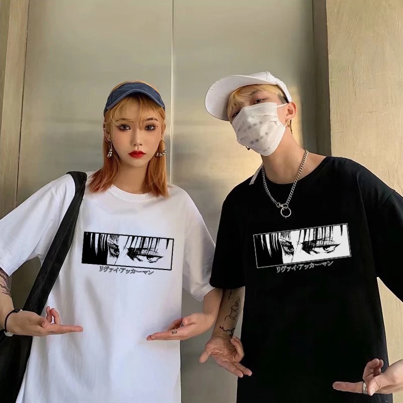 kaos kapel ATTACK ON TITAN kapel sama pacar kembar cowok cewek lengan pendek katun murah harga ecera