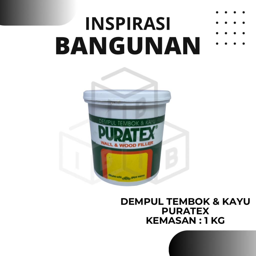 dempul kayu puratex 1 kg dempul kayu dan tembok puratex 1kg