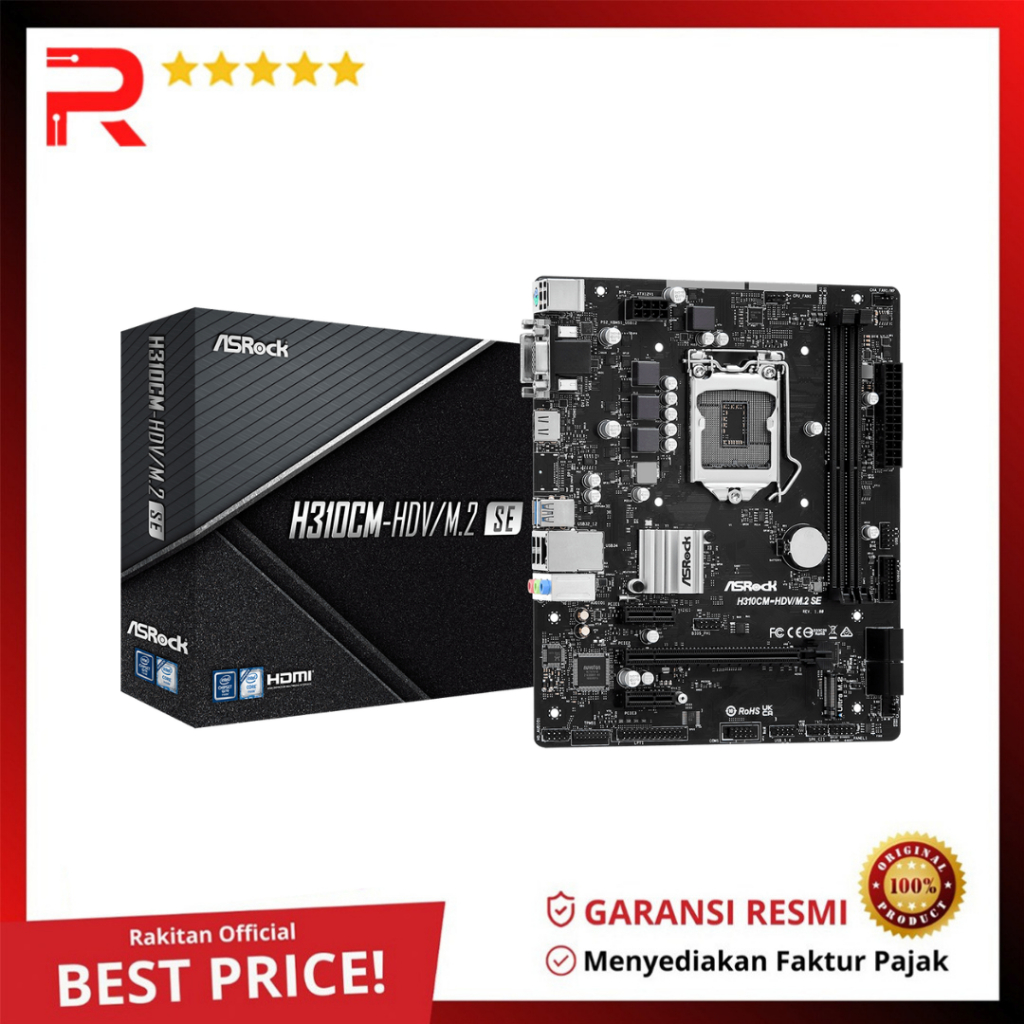 Motherboard ASRock H310CM-HDV/M.2 SE (LGA1151, Q270, DDR4, SATA3)