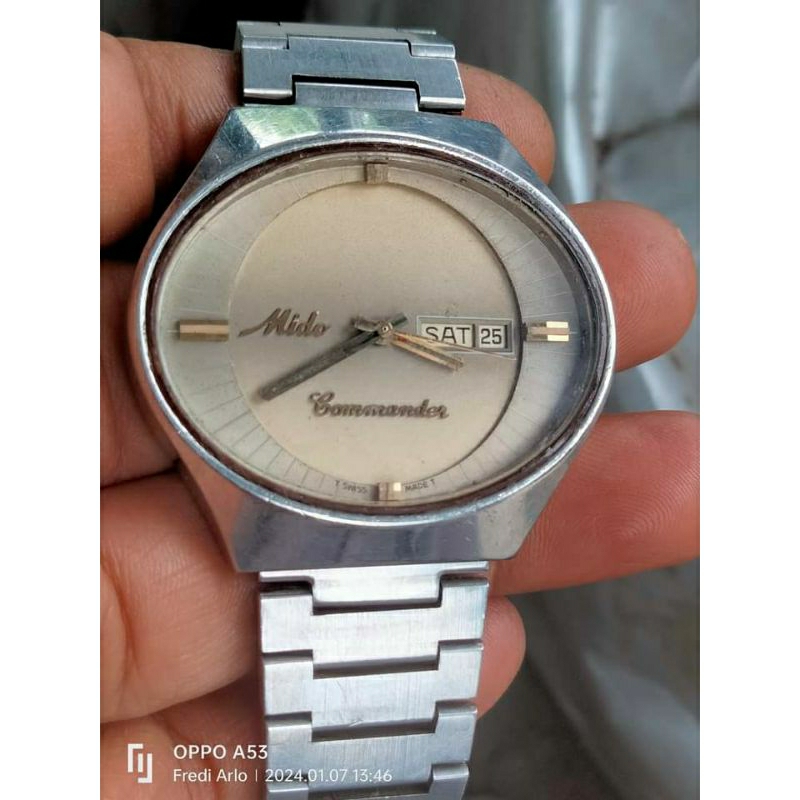 Jam Vintage Mido Commander Automatic Original