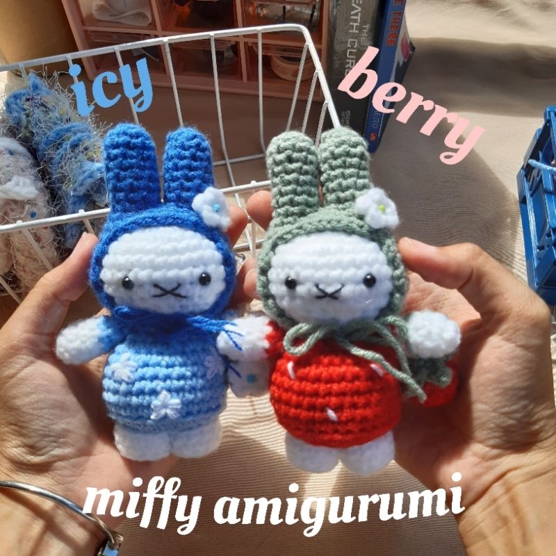 amigurumi miffy | miffy keychain | gantungan kunci miffy