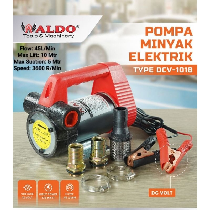 MESIN POMPA MINYAK ELEKTRIK / POMPA AKI BENSIN MINYAK OLI ELEKTRIK