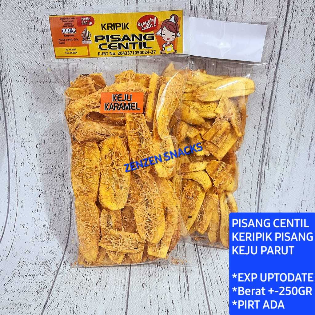 

KERIPIK PISANG KEJU KARAMEL PISANG CENTIL +-250GR