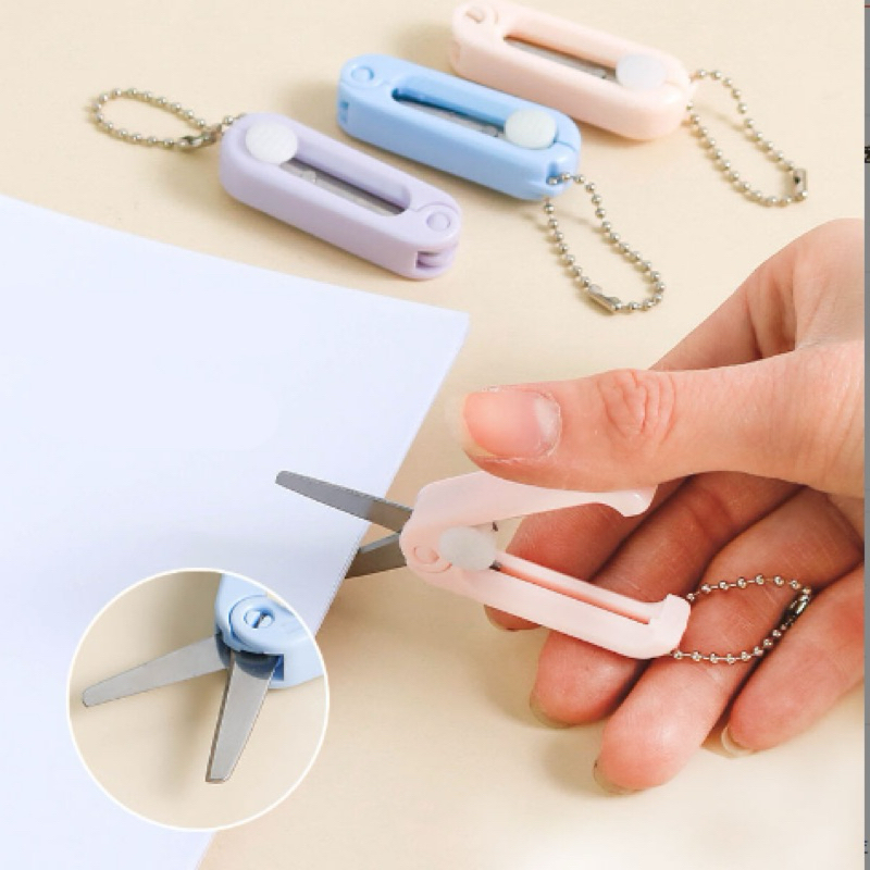 

YH Gunting Lipat Mini Portable / Pemotong Kertas Paper Cutter / Gunting Lipat Macaron / Gantungan Kunci Gunting Mini RB1