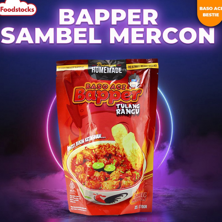 

1111 Baso Aci Bapper Tulang Rangu Sambel Mercon Asli Bandung 22gr
