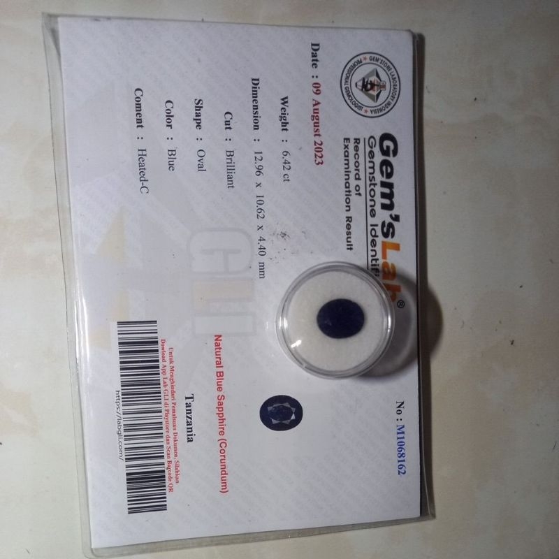 Natural Blue Saphire