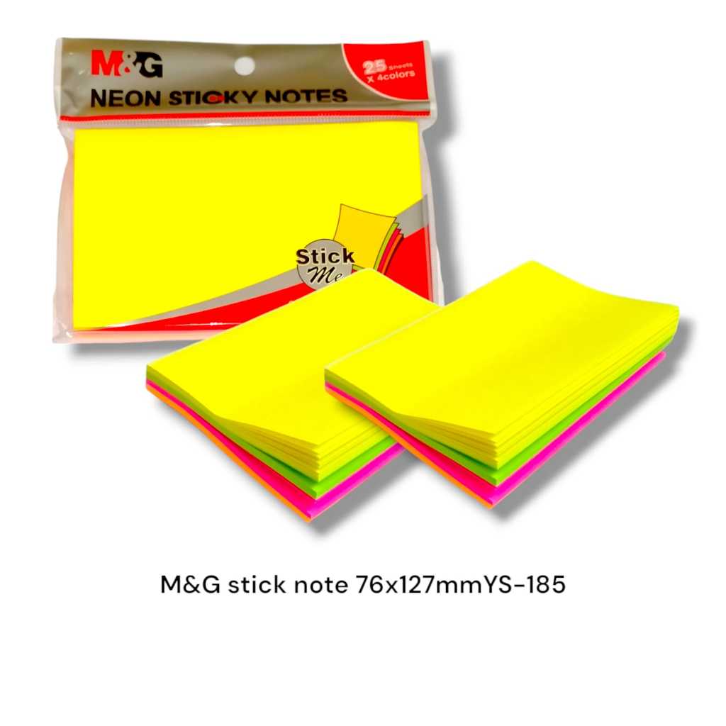 

Sticky Notes M&G Memo Tempel Warna Besar 76 x 127 mm isi 100 lembar