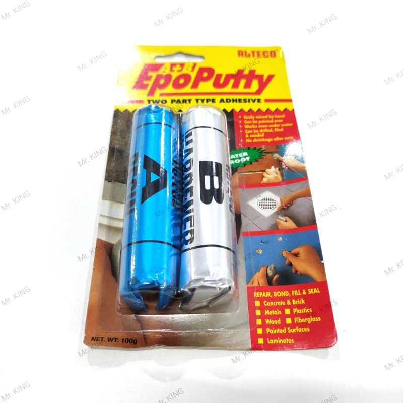 Lem besi  alteco Epo Putty super kua / Lem kapal / Lem porting / Lem epoxy super kuat