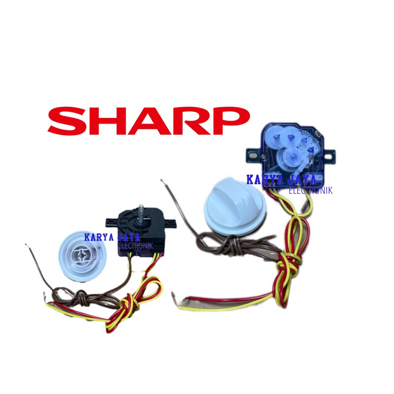 Timer Mesin Cuci Sharp + Knop 1 Set / Timer Mesin Cuci Sharp 3 Kabel