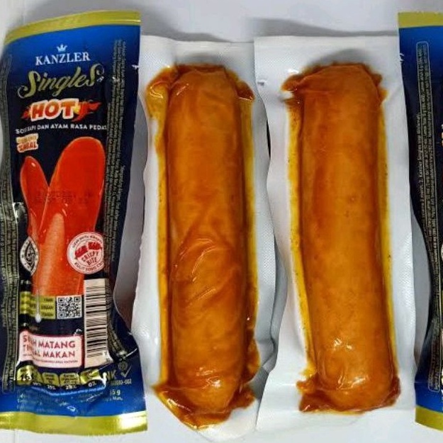 

PAKET LENGKAP Sosis Hot Kanzler Sosis Singles Hot Kanzler Sosis pedas Kanzler 1pc