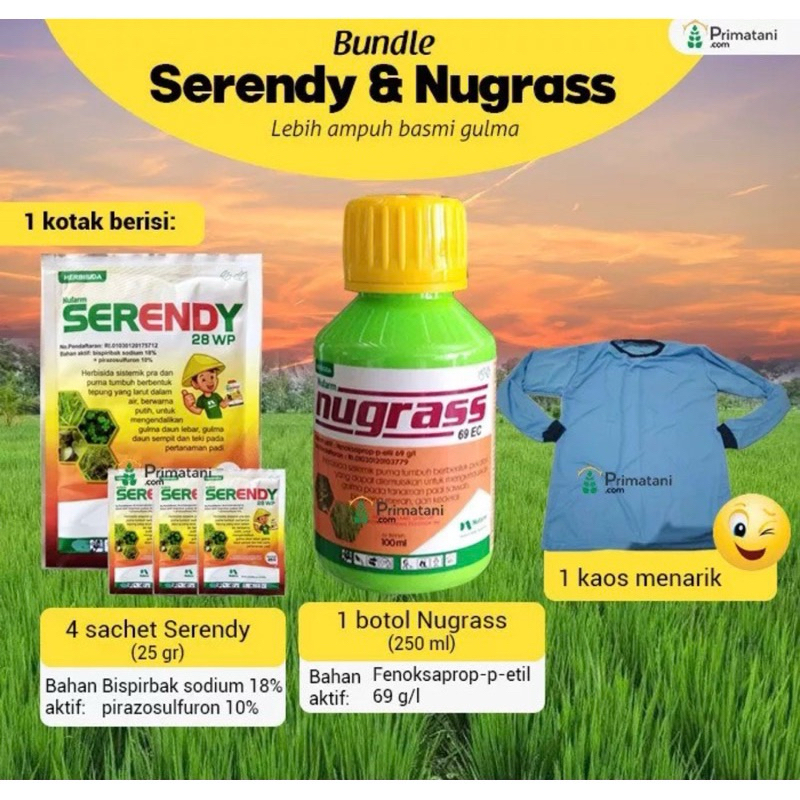 PAKET HERBISIDA PADI NUGRASS SERENDY