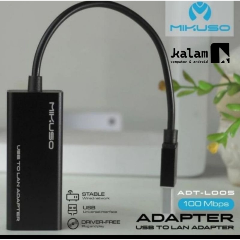 MIKUSO ADT-L005 PRO USB to LAN Adapter 100Mbps