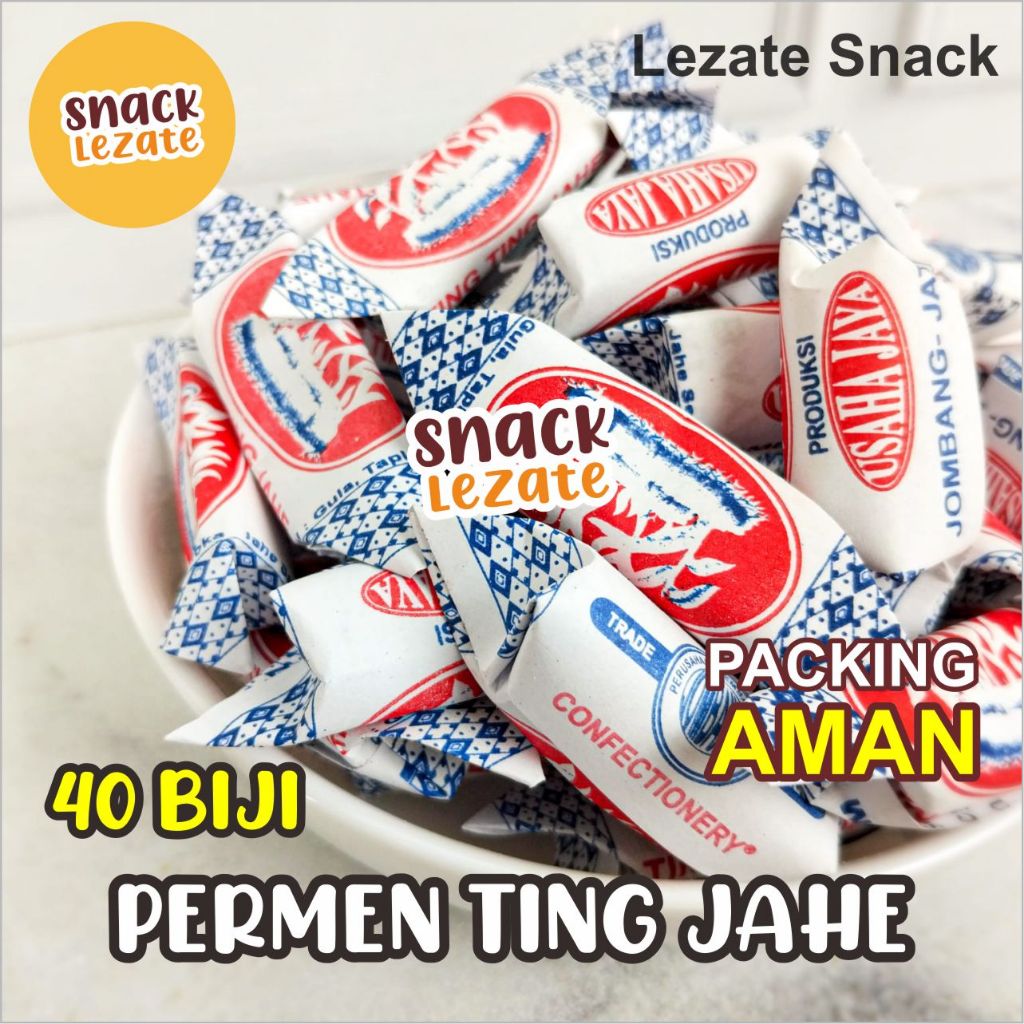 

Permen Jahe Jadul Asli Isi 40 biji Kemasan Kertas / Permen Ting TingJahe SinA / Permen Jahe Ibu Hamil Sin A 61 Lezate Snack