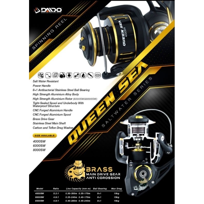 Reel Daido Queen Sea Salt Water