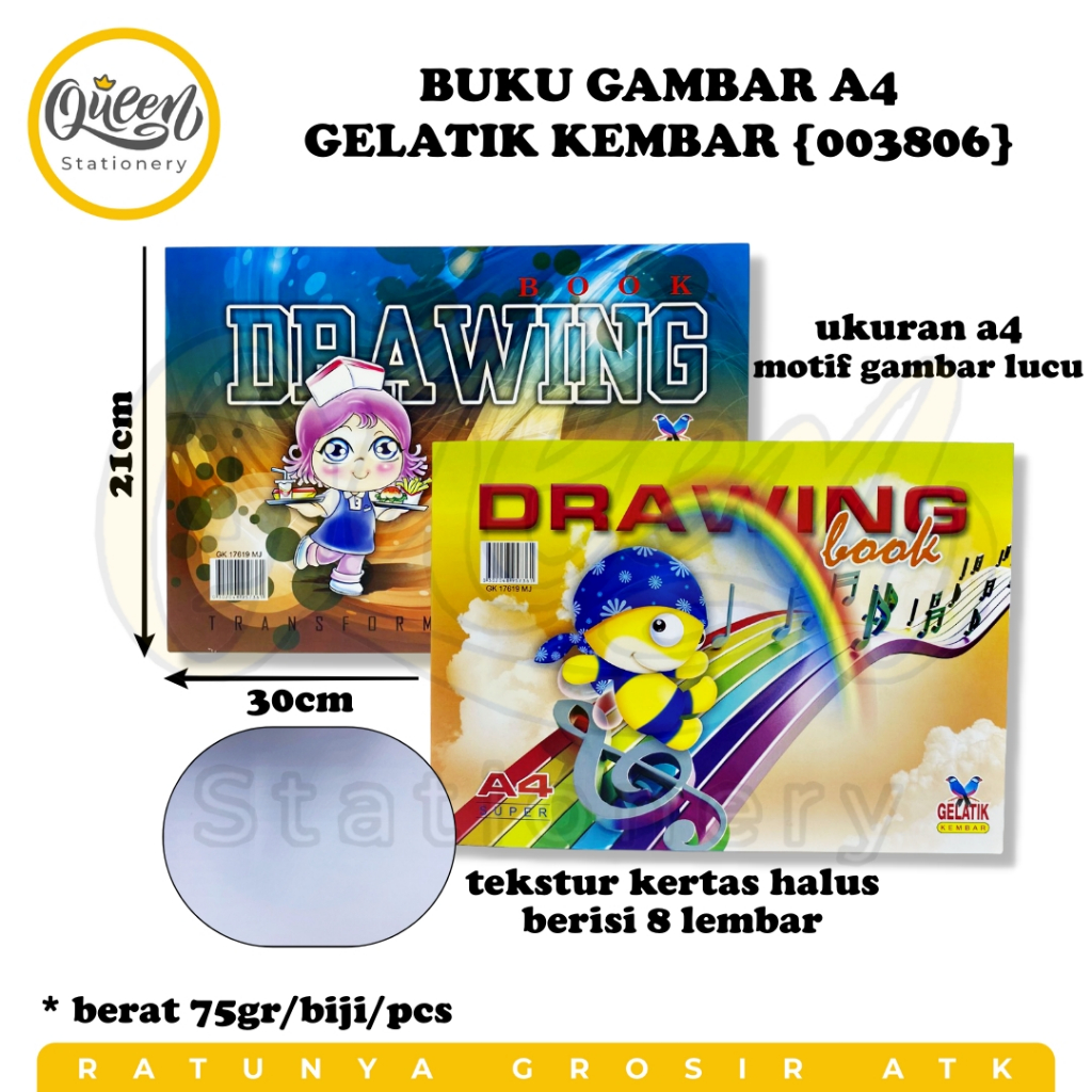 

BUKU GAMBAR A4 / DRAWING BOOK / BUKU MENGGAMBAR