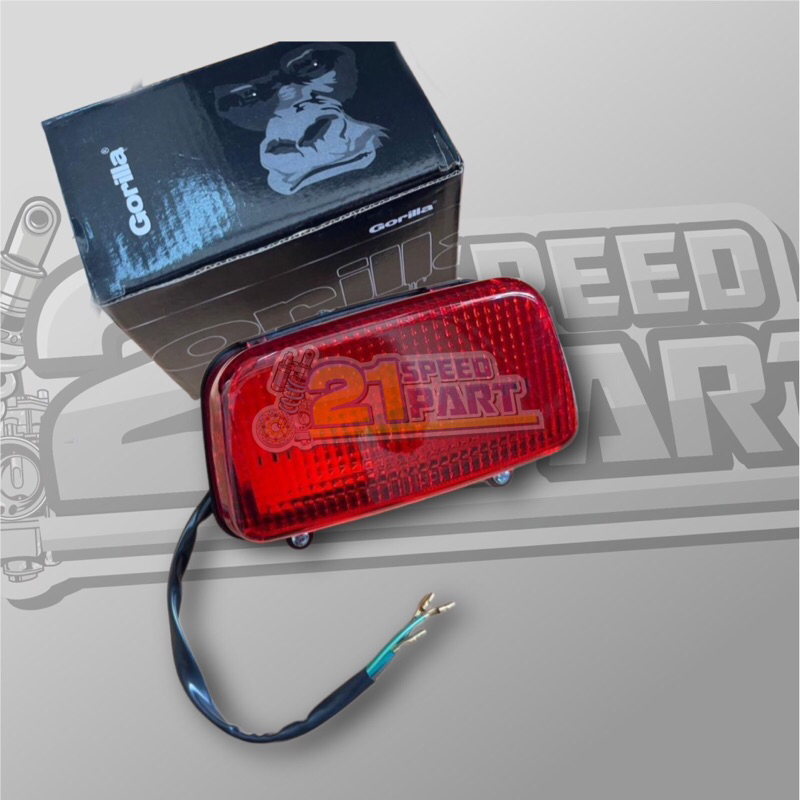 Stoplamp Lampu Rem Belakang Honda Tiger 2000 Lawas Tilas | Bohlam LED Warna Merah Smoke Putih