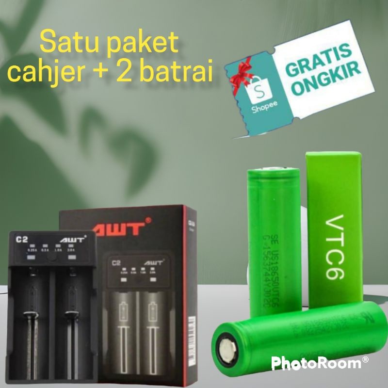 cajer satu paket sama batrai 1 kotak isi 2 SONY VTC 6 3000MAH Baterai HARGA MURAH