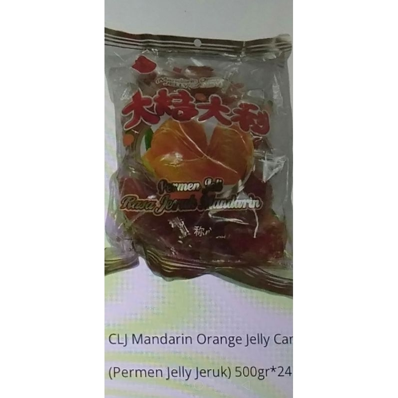 

clj Mandarin orange jelly candi 500grm