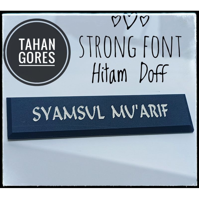

Name Tag Hitam Doff Untuk ASN / PNS - Peniti & Magnet