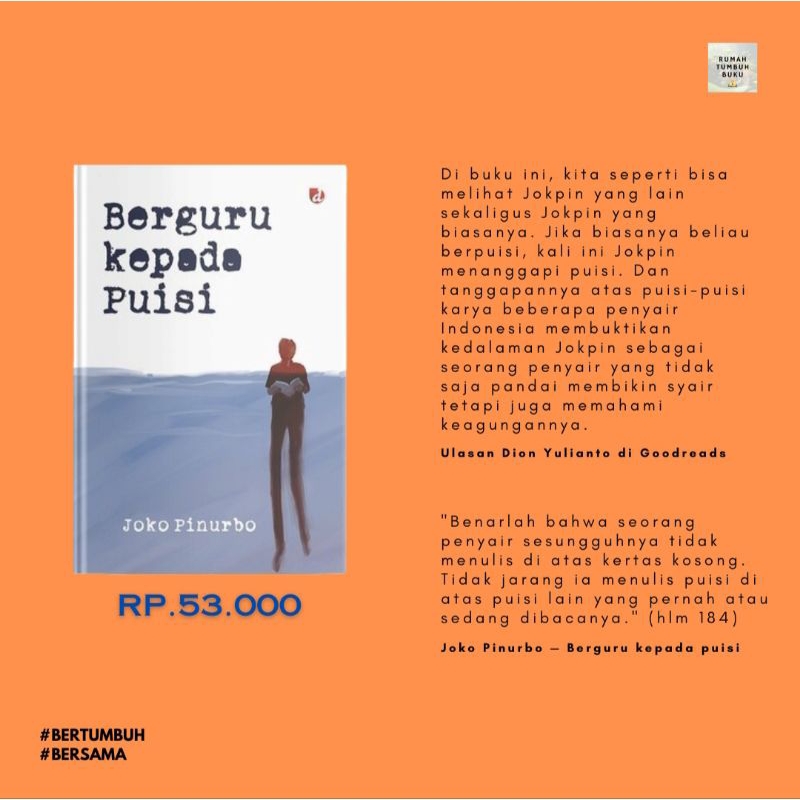 Berguru Kepada Puisi — Joko Pinurbo