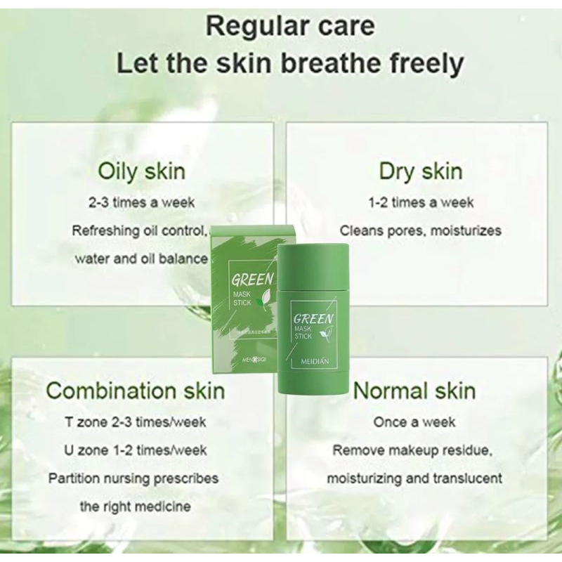 MEIDIAN Green Stick Mask - MEIDIAN Masker Stik Komdedo - MEIDIAN Masker Tanah Liat