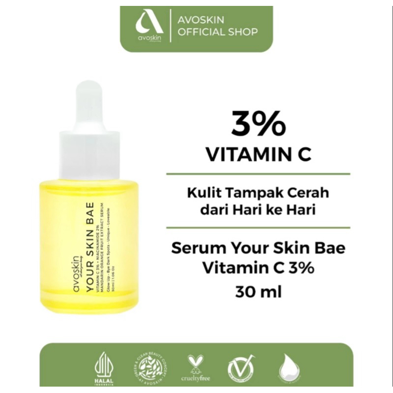 PENGHABISAN STOK! AVOSKIN VITAMIN C SERUM