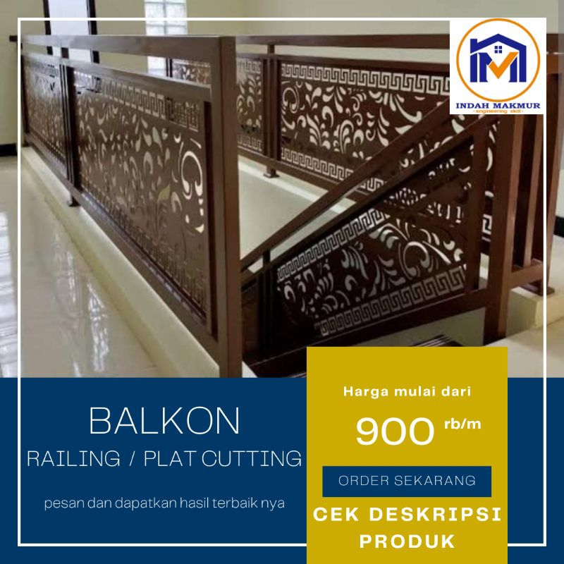 pagar balkon plat laser cutting