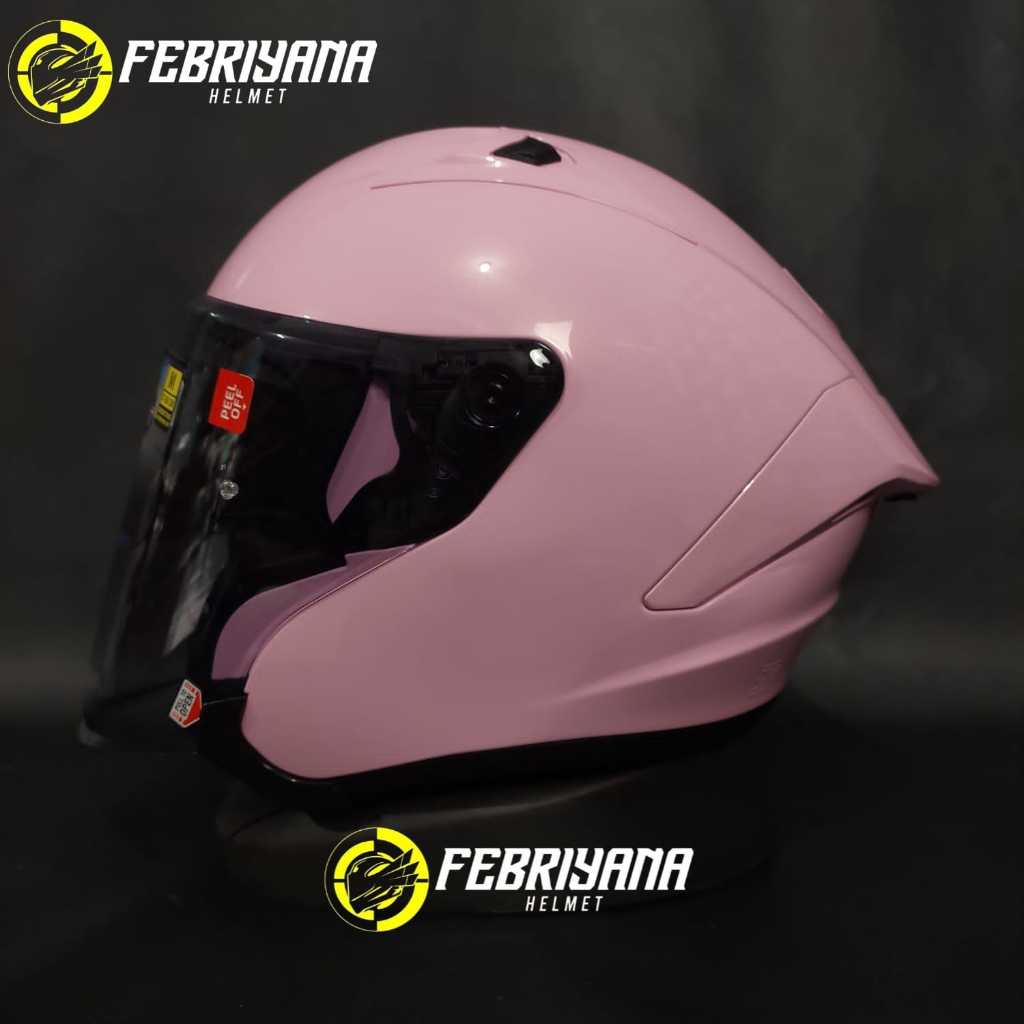 HELM NJS KAIROZ GT SOLID BROKLYN PINK HALF FACE | NJS KAIROZ GT