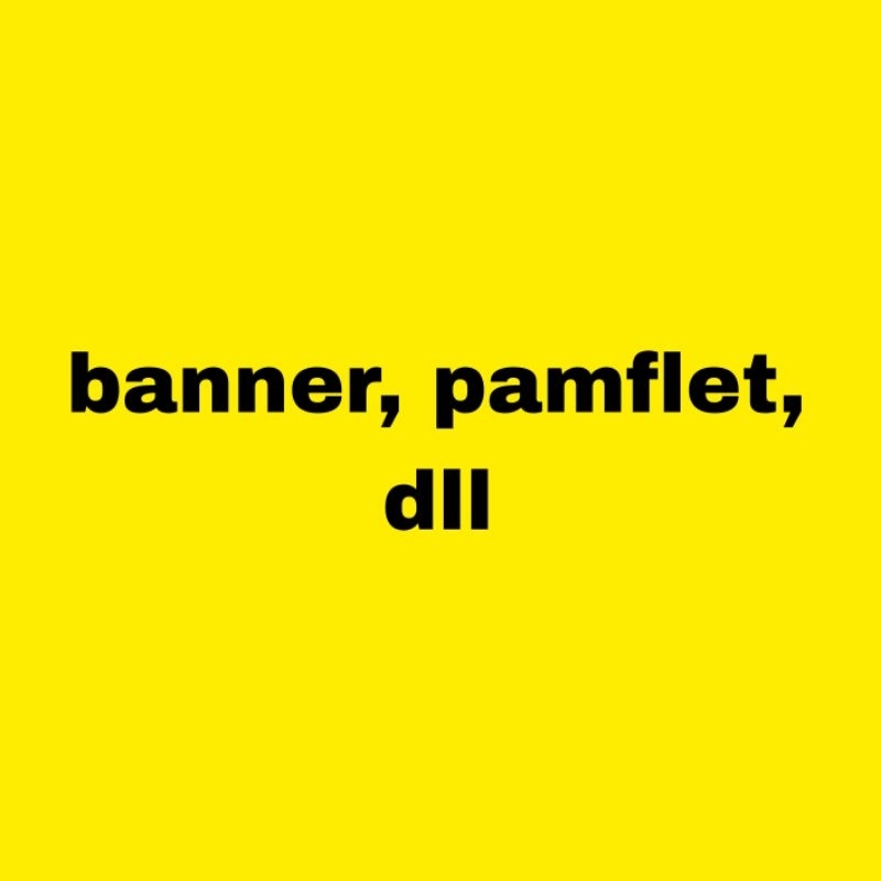 custom baner & pamflet