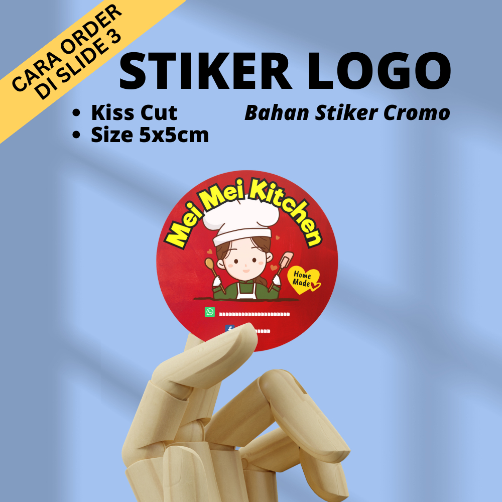 

STIKER LOGO OLSHOP CROMO uk.5x5cm ( Kiss cut bulat ) TERMURAH | SUN PRINTING (1PCS)