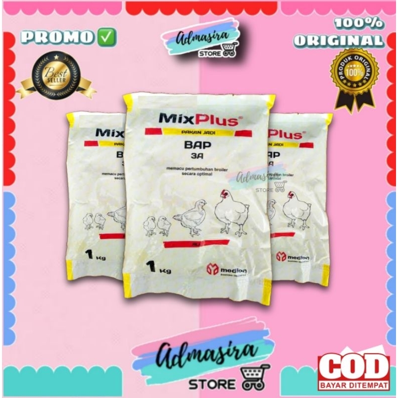 MIX PLUS BAP 3A 1kg MEDION Premix Pemacu Pertumbuhan Ayam Broiler 1 KG