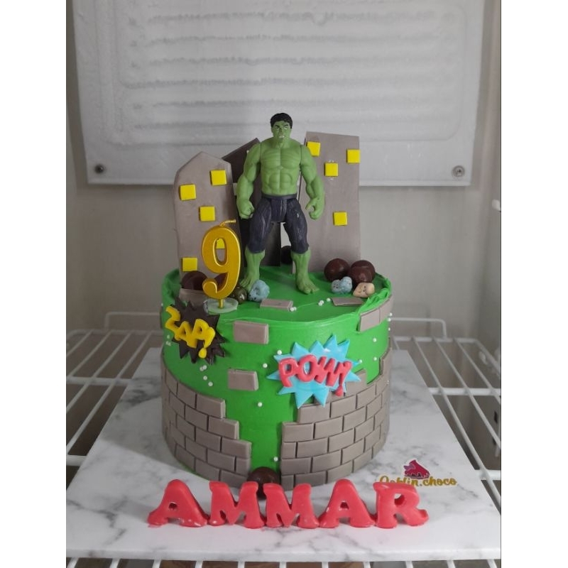 

KUE ULANG TAHUN HULK/ CAKE HULK / CAKE BIRTHDAY HULK/ CUSTOM CAKE JAKARTA/ KUE ULTAH KARAKTER AVENGERS