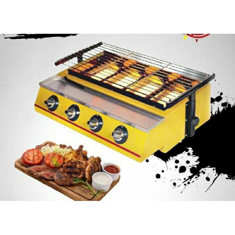 Pemanggang sosis 4 tungku