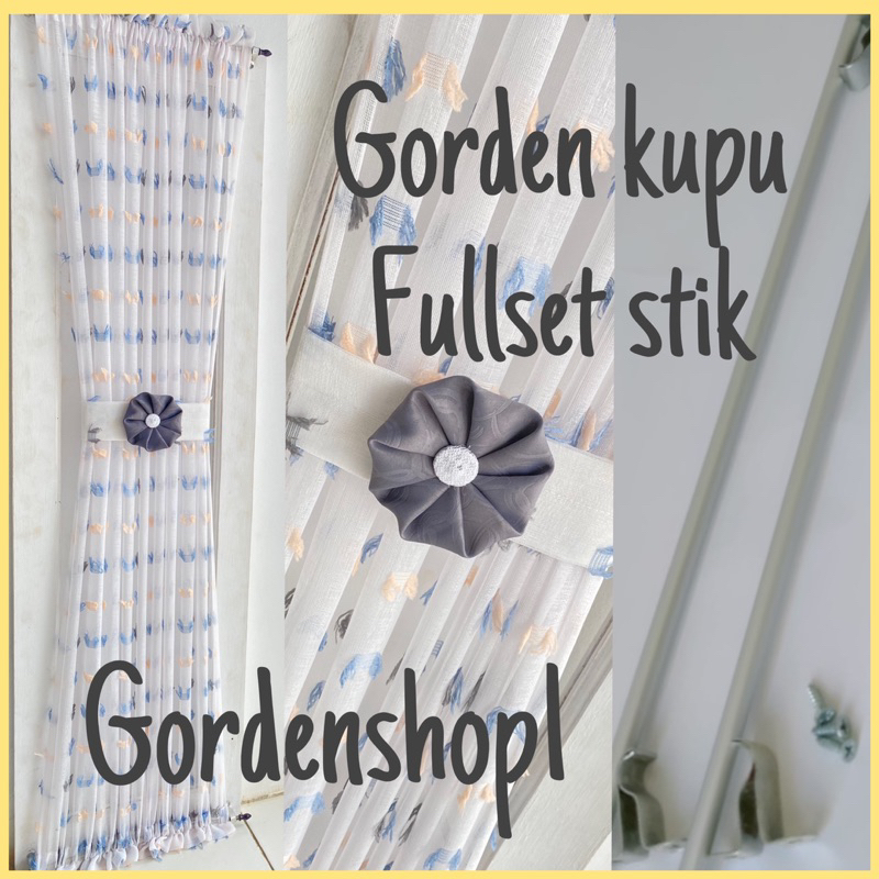 Gorden Kupu kupu/Gorden Jendela kupu kupu/Gorden Jendela Minimalis Tirai Minimalis