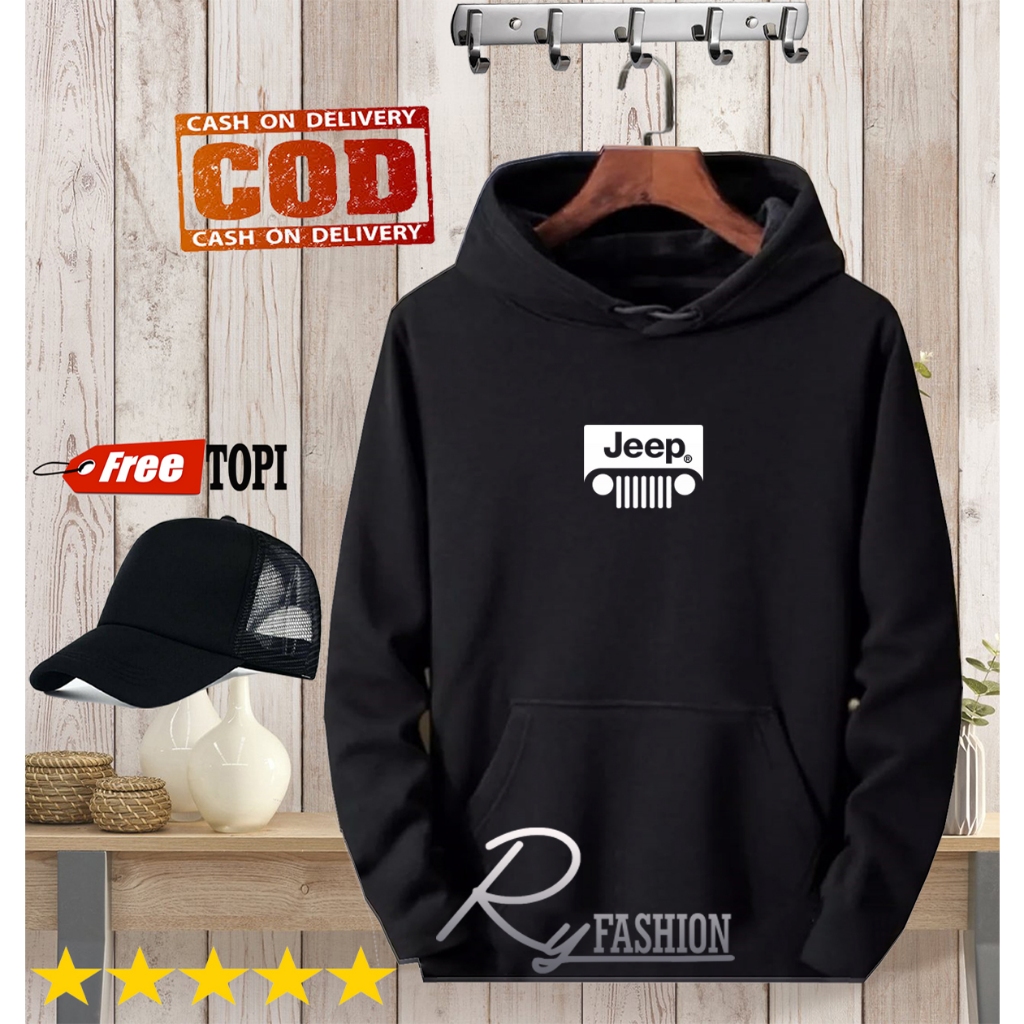 RY DISTRO - promo hoodie logo jeeb motif Putih ..bonus topih  / Kaos Pria / Kaos Polos / Ry Distro K