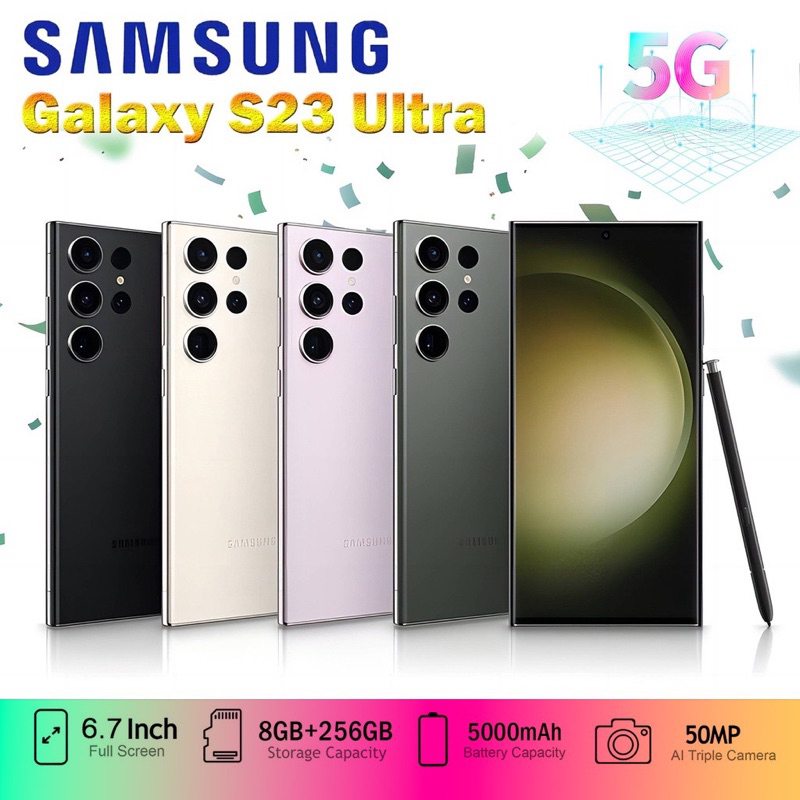 hp Samsung Galaxy S23 Ultra 256GB Android 13.0 smartphone Android Mobile Phone hp murah cuci gudang 