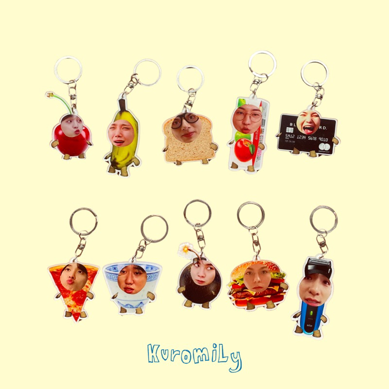 [READY] SEVENTEEN ACRYLIC KEYCHAIN CAT MEME by Kuromily