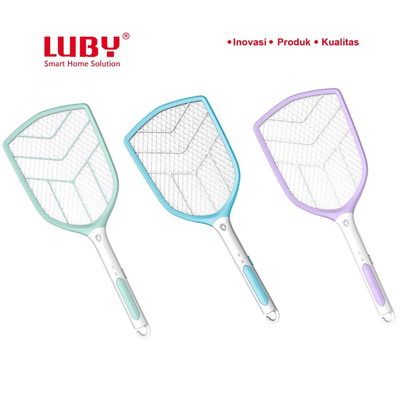 Raket Nyamuk LUBY 3839 + Senter Cas + Baterai