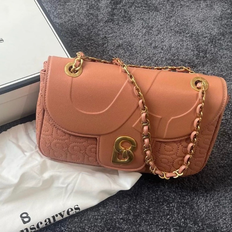 Aluna Flap Bag Buttonscarves Apricot