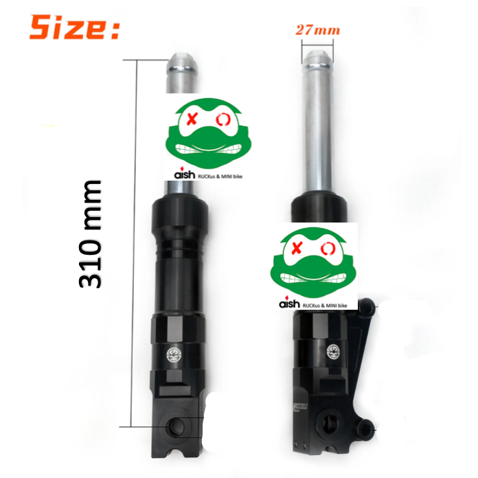Shock Absorber depan Shock breaker Low rider H310 mm diacore 27mm ruckus Kymco dio zoomer
