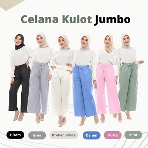 CELANA KULOT PREMIUM JUMBO BIGSIZE UMBRELLA HALUS